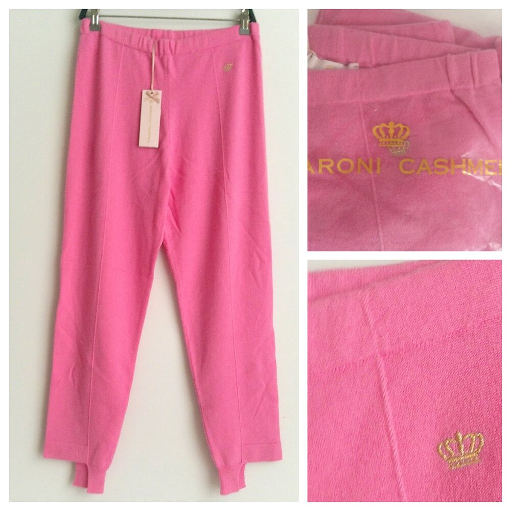 NWT TABARONI WOMEN ITALY CASHMERE PANTS Sz-42 $275